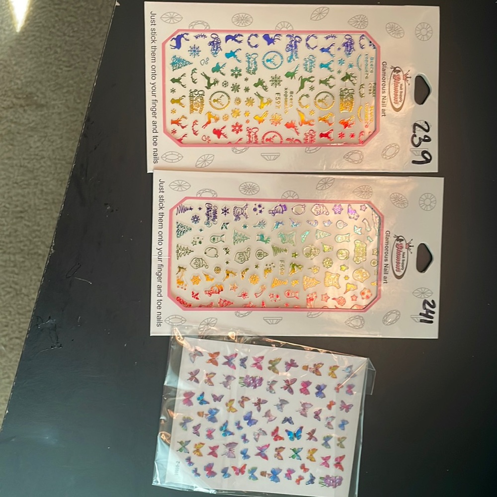 Holidays nail stickers